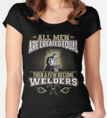 Welding Welder T Shirt Women's Fitted Scoop T-Shirt