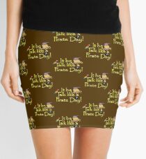 Pirate Talk Text - IT Be Talk Like a Pirate Day! Mini Skirt
