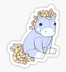 Taffy the Hornless Unicorn (Small) Sticker