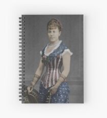 Patriotic Corset Spiral Notebook