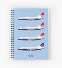 British Airways TriStar 500 1979 to 1988 Spiral Notebook
