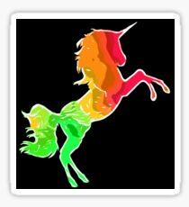 Rainbow Unicorn - Dark Sticker