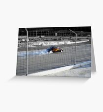 Burning Rubber Greeting Card