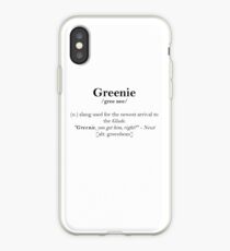 Glader slang dictionary: Greenie iPhone Case