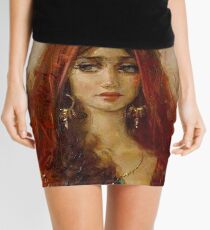 PSYCHIC FORTUNES: Vintage Fortune Telling Print Mini Skirt