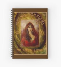 PSYCHIC FORTUNES: Vintage Fortune Telling Print Spiral Notebook