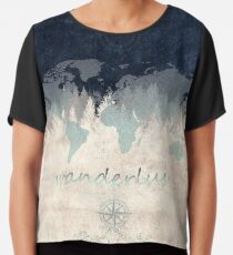 Weltkarte Chiffontop