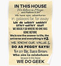 In This House...We Do Geek Poster