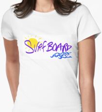 Surfboard Women's Fitted T-Shirt