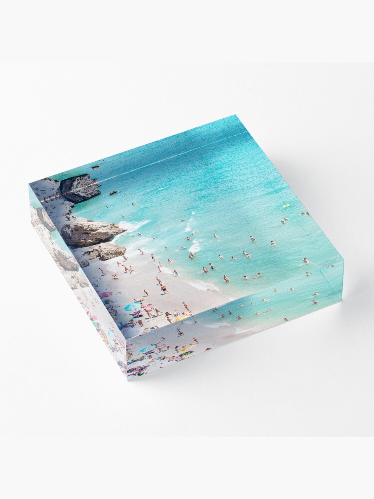 Alternate view of Coastal, Beach art, Blue Water, Sea, Ocean Acrylic Block