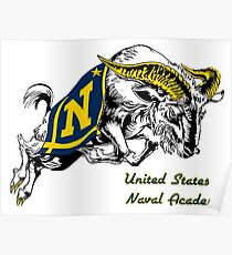 THE USNA Rampaging Goat! Poster
