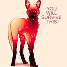 "You Will Survive This" Fire Galaxy Maned Wolf by thelatestkate
