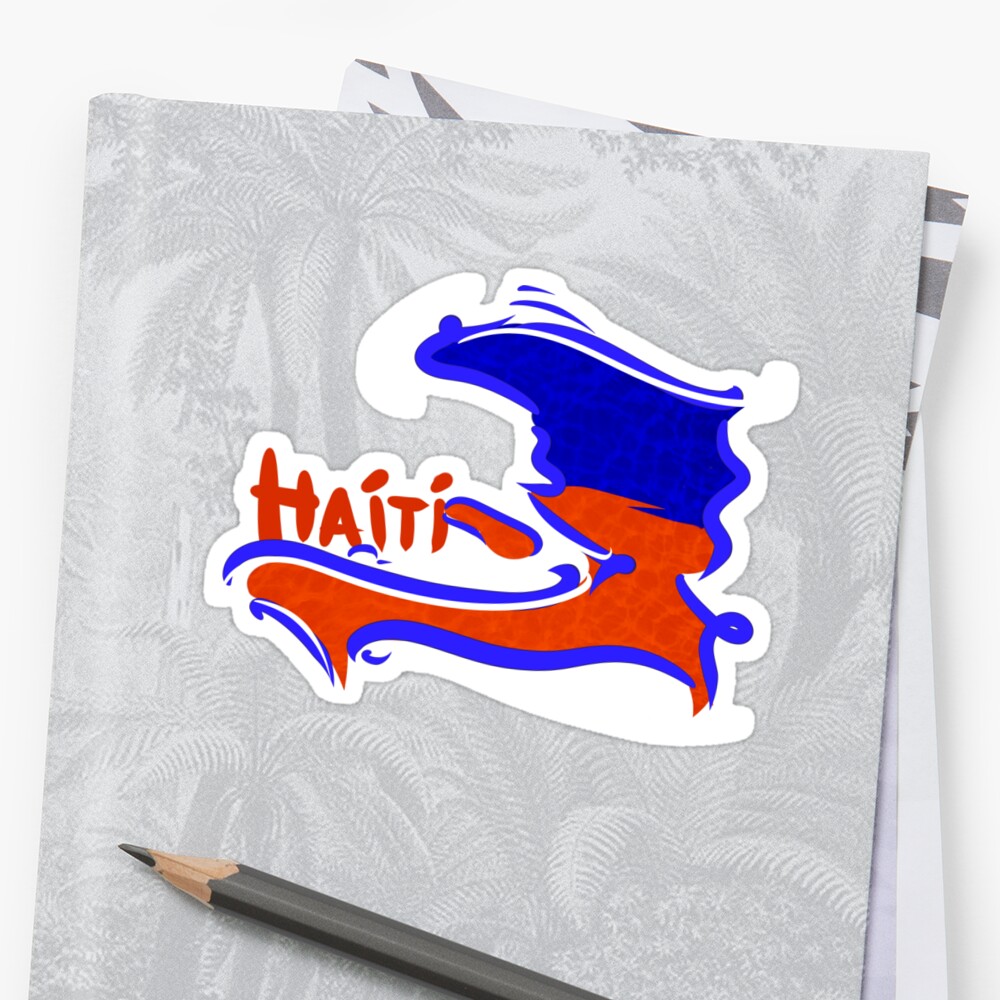 "Haiti Flag Art Design" Stickers By CrusaderStore | Redbubble