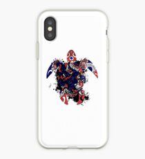 Hawaii Flag Turtle Art Design iPhone Case