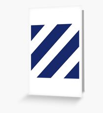 Logo of the 3rd Infantry Division, U. S. Army Greeting Card