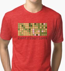 Github Contributions Tri-blend T-Shirt