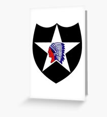 Logo of the Second Infantry Division, U. S. Army Greeting Card