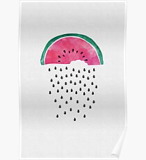 Watermelon Rain Poster