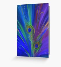 Peacock Flame Greeting Card
