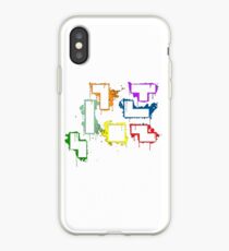 splater tetris iPhone Case