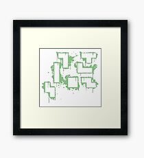 splatter tertis dmg Framed Print