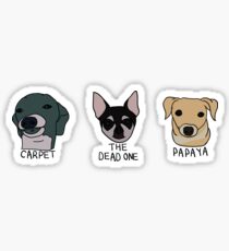 Teppich, Papaya und der Tote (Sticker Pack) Sticker