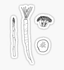 HELLO VEGGIES Sticker