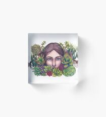 Secret Garden Acrylic Block