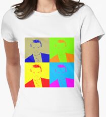 Regis Philbin Andy Warhol Women's Fitted T-Shirt