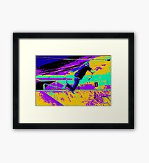 Tail Whip Tryout - Stunt Scooter Framed Print