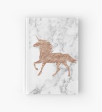 Rosen-Goldmarmor-Einhorn Notizbuch