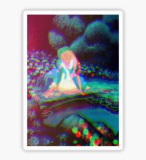 Alice in Wonderland Trippy Sticker