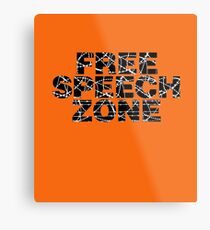 Free Speech Zone Metal Print