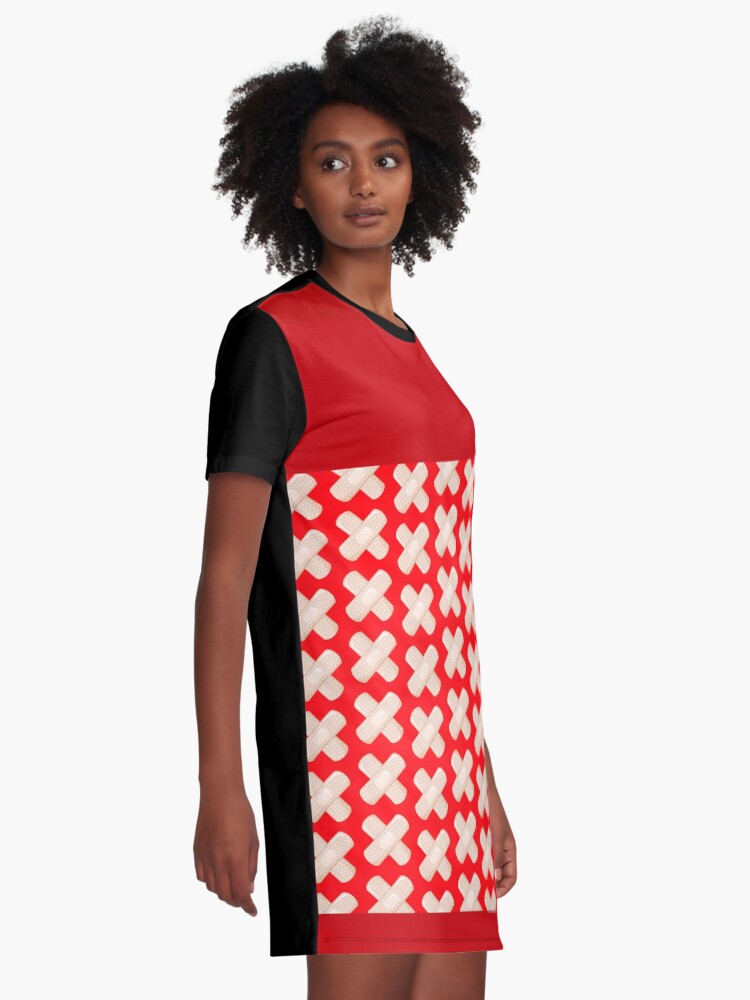 Alternate view of First Aid Plaster Graphic T-Shirt Dress