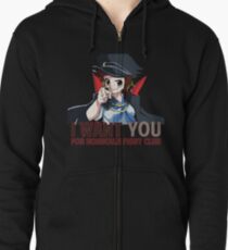 Mako fight club Zipped Hoodie