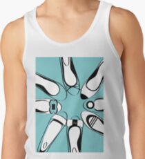 Bright Blue flat shoes Tank Top