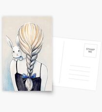 White rabbit Postcards