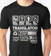 TRANSLATOR BEST DESIGN 2017 Unisex T-Shirt