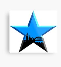 Geordie Star Metal Print