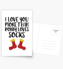 More Than Dobby Loves Socks Postcards