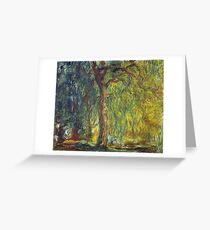 Claude Monet - Weeping Willow Greeting Card