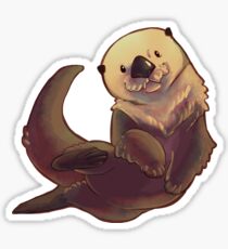 Pegatina Nutria de natación