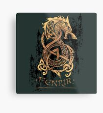 Fenrir: Der nordische Monsterwolf Metalldruck