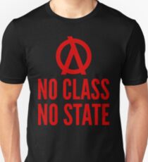 No Class No State Functional Programmer Red Text Design Unisex T-Shirt