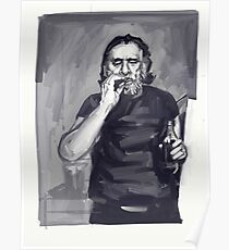 Charles Bukowski Portrait Poster