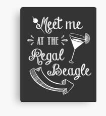 Three's Company TV Show - Meet Me at the Regal Beagle Canvas Print