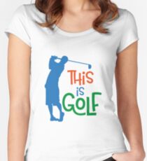 golfers Women's Fitted Scoop T-Shirt