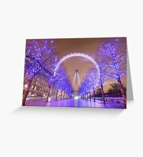 London Christmas Eye Greeting Card