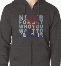 Shouto Todoroki Quote Zipped Hoodie
