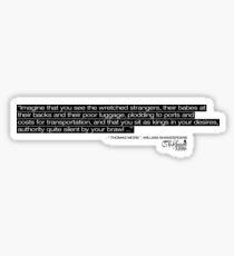 Sir Thomas More Quote - Shakespeare Republic Sticker